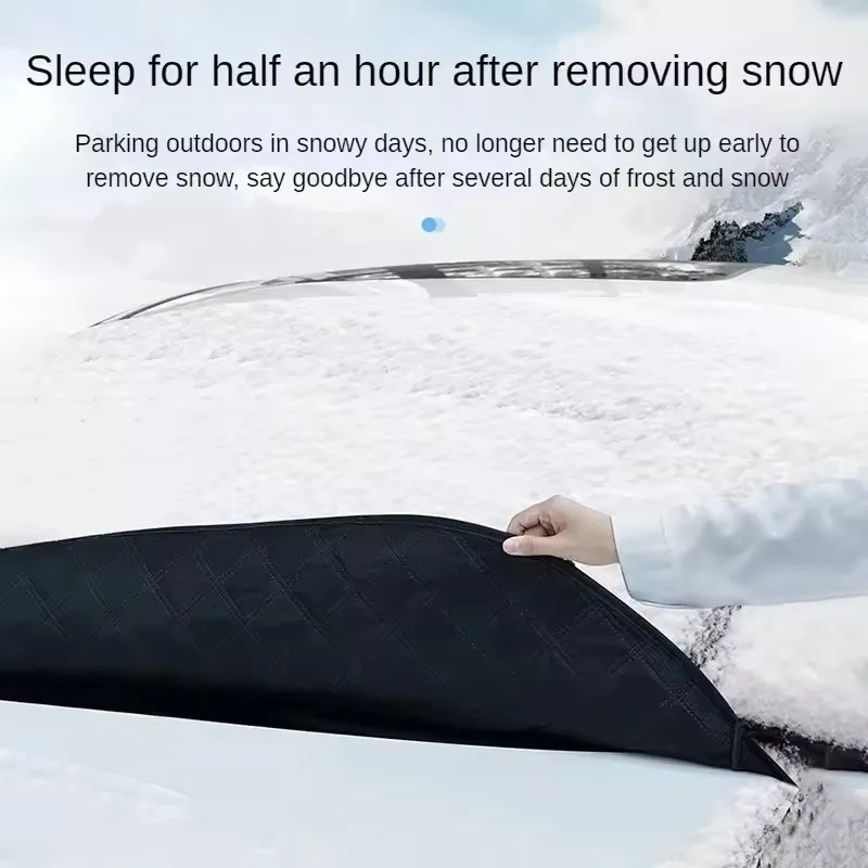 غطاء زجاج أمامي سميك للسيارة الآن مع 5/9 مغناطيس للحماية من الأشعة فوق البنفسجية ومضاد للثلج وأشعة الشمس لسيارة AUDI E-tron Sportback #3