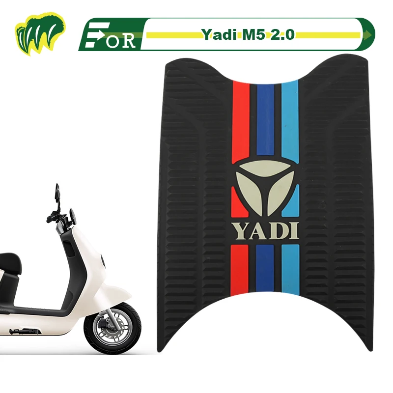 

For Yadi M5 2.0 Electric Bicycle Foot Mat Rubber Anti-Skid Foot Pad Floor Mat Waterproof Motorcycle Floor Carpet