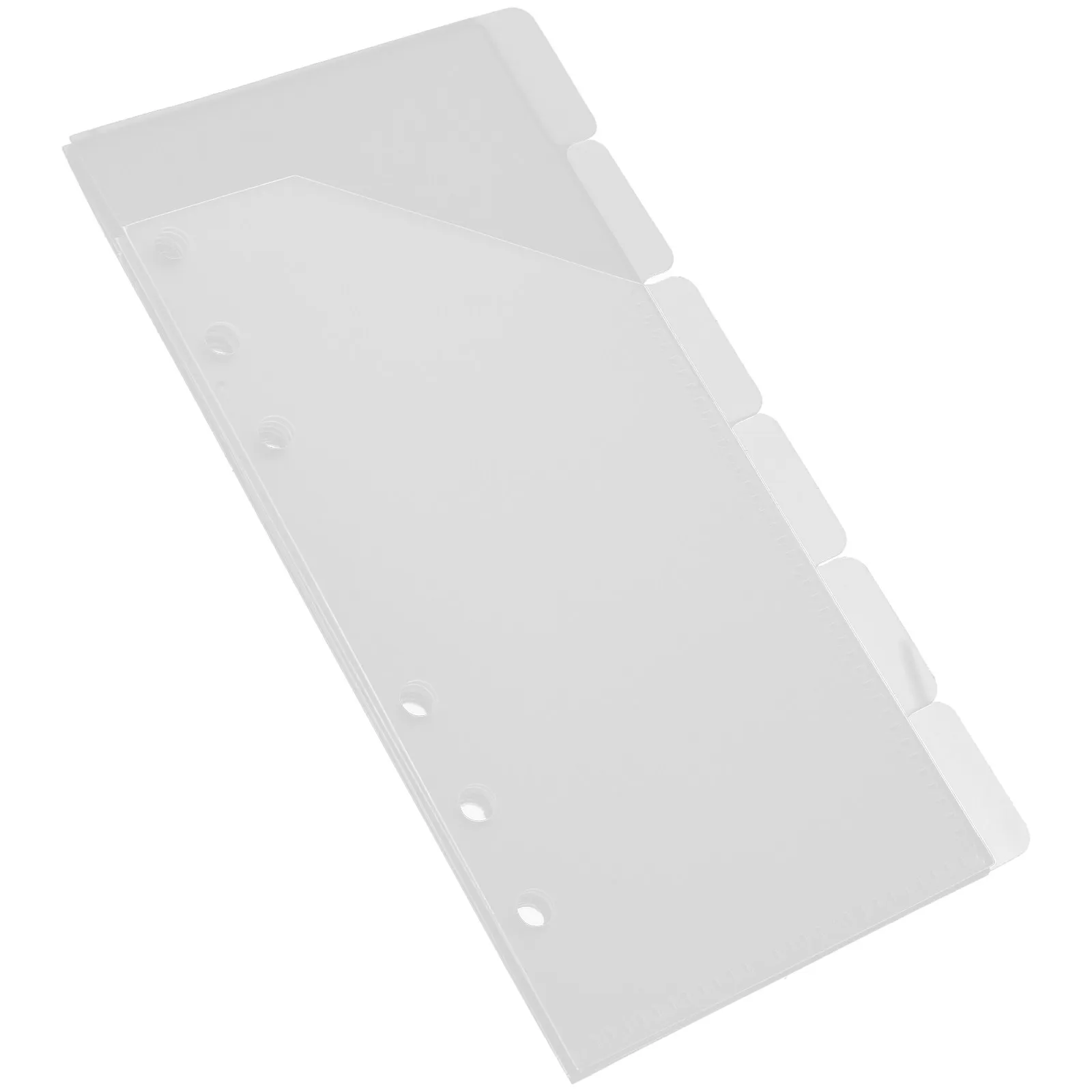 

1Set Water-Resistant Lightweight PP Binder Pockets 6-Hole Punch for Documents Cash Envelope Pocket Organizer Business Travel