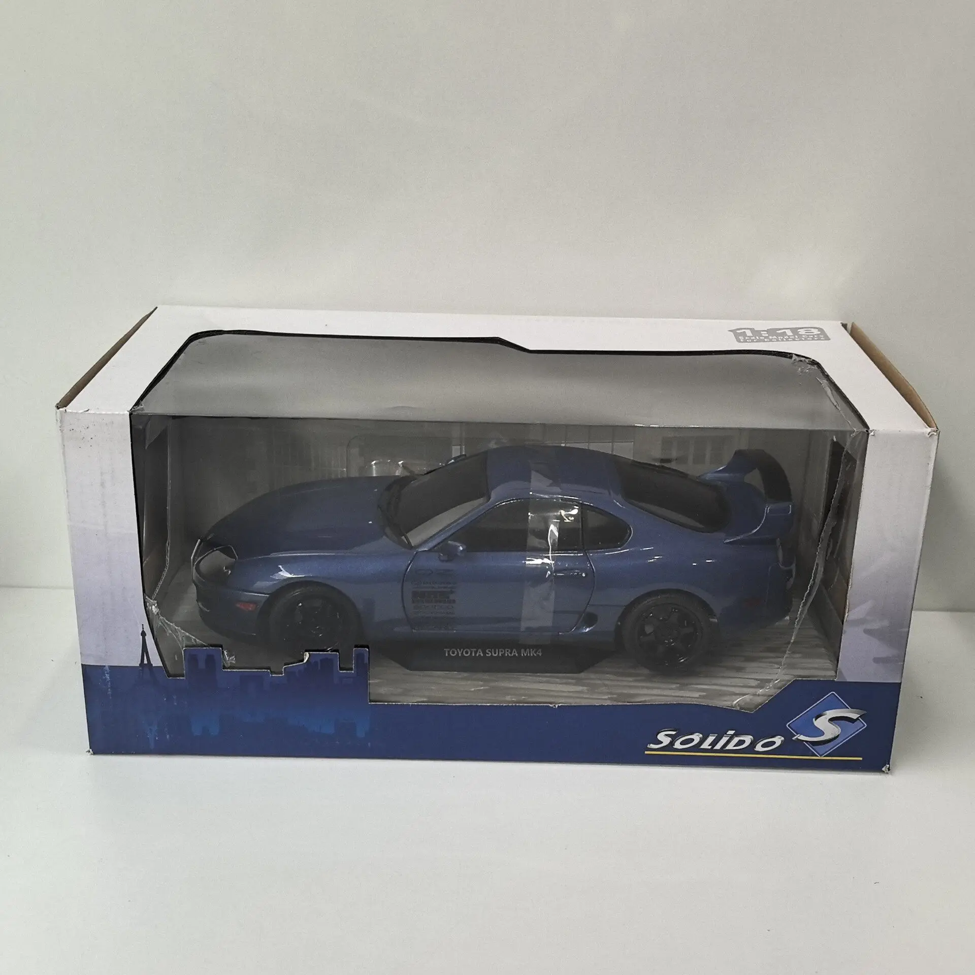 Diecast SOLIDO 1/18 Scale TOYOTA SUPRA MK4 1993 X4 Alloy Car Model