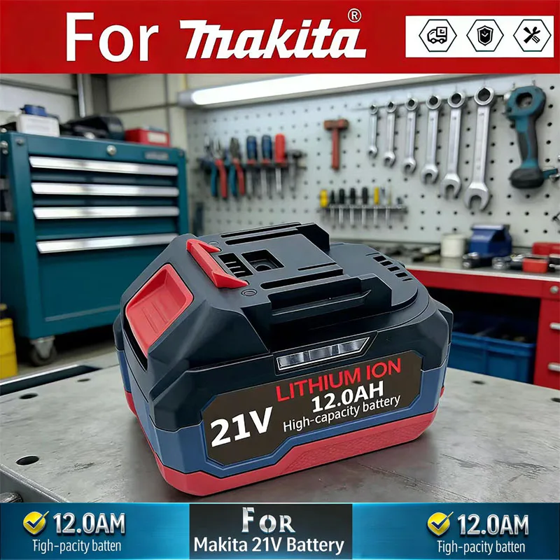 

ForMakita 18V 21V 6.0 9.0 12.0 Ah Battery Lithium ion Rechargeable Battery 21V 6000mAh Replacement Battery