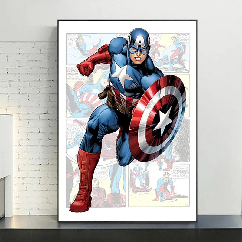 Disney Captain America Diamond Painting Full Square DIY Diamond Embroidery Mosaic Cross Stitch Handmade Home Decor Kids Gift