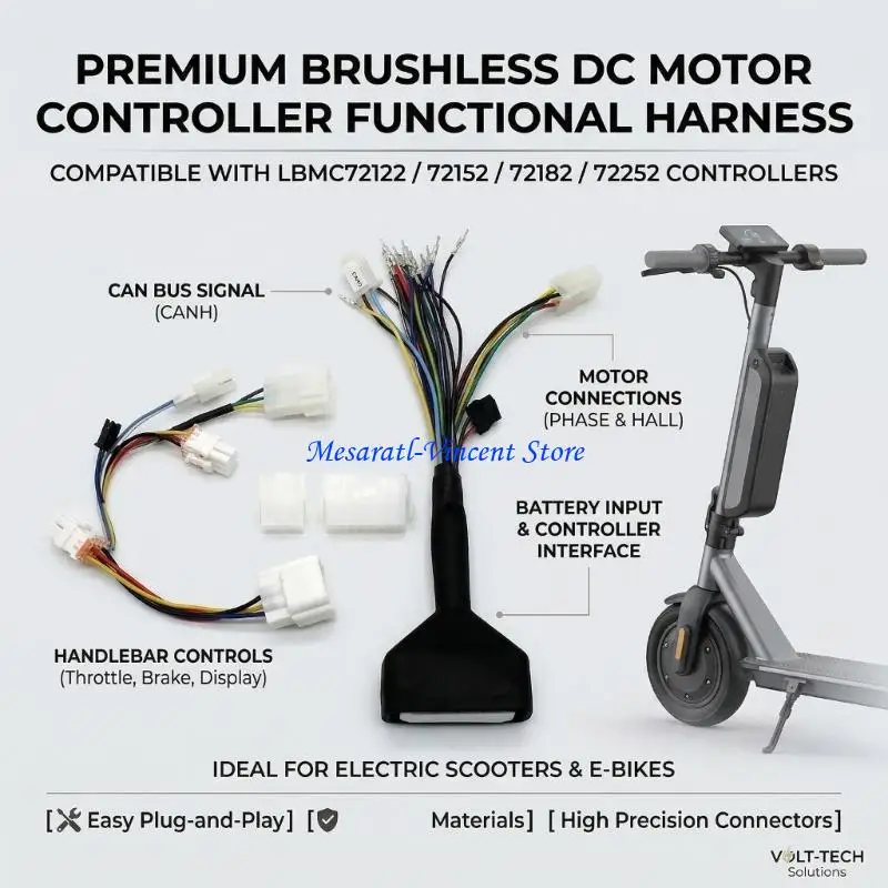 A70F Brushless Motor Controller For Electric Scooter With Functional Harness ABS