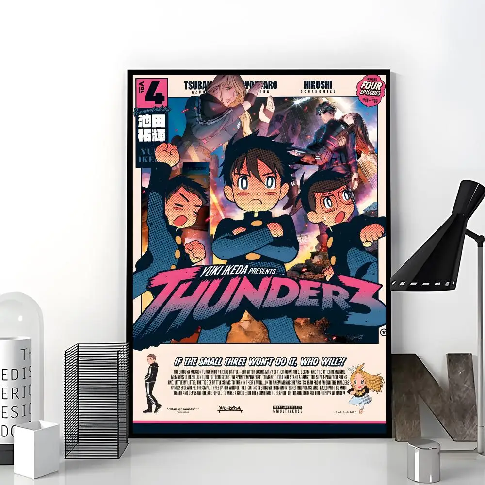 Sci-Fi Animation T-thunderbolt 3 Poster Aesthetic Dorm & Bedroom Wall Art Decor