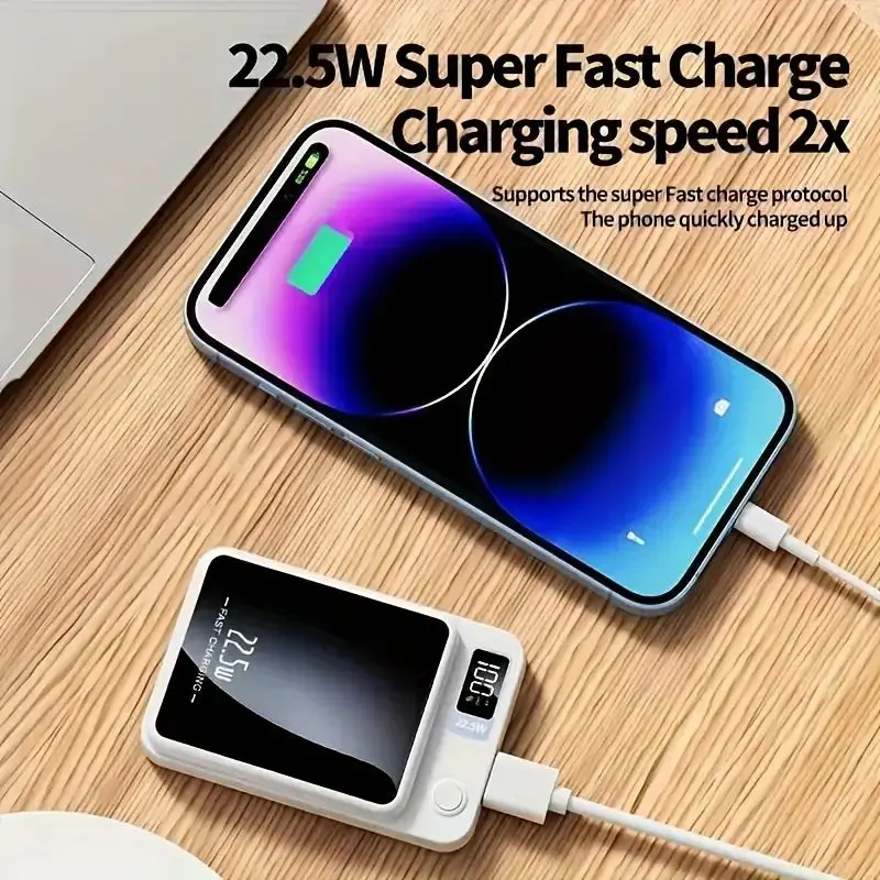 

Magnetic Wireless powerbank 22W Ultra Capacity Super Fast Charging Magnetic power banks For Iphone 13 14 15 Samsung Xiaomi