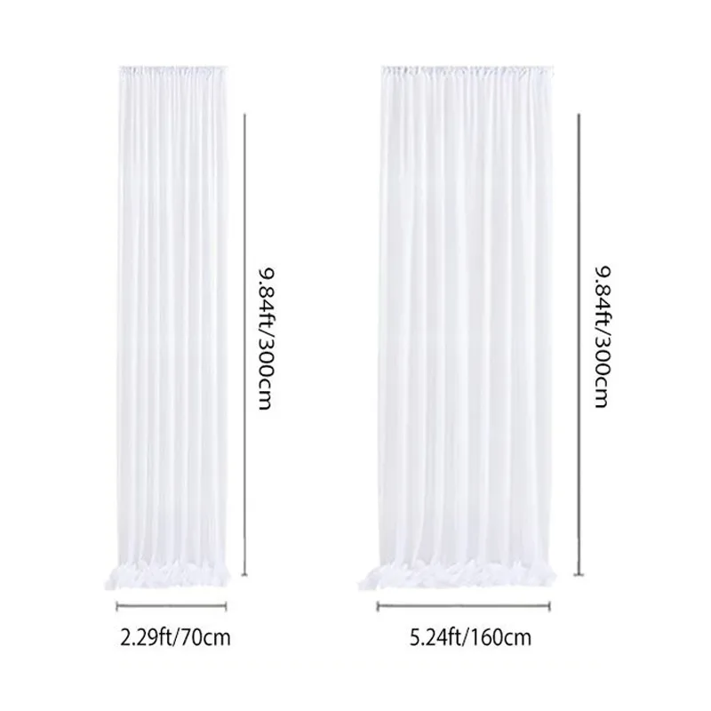 0.75/1.6M Fancy Pearl Chiffon Table Runner Table Flag Pearl Tulle Semi Transparent Tablecloth Wedding Party Events Decoration