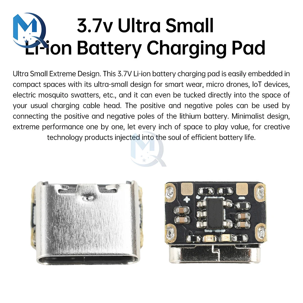 1-10 pz Mini Li-Ion Batteria Pad di Ricarica 3.7 V 4.2 V 18650 Tastiera di Ricarica Piastra di Alimentazione di Protezione Tipo C Modulo di Ingresso