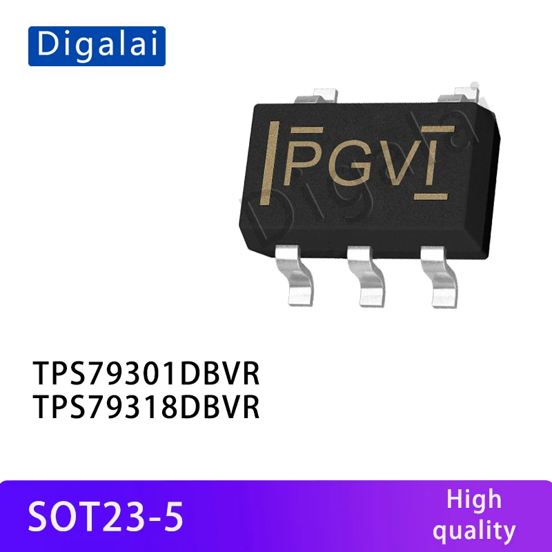 

TPS79301DBVR TPS79318DBVR Linear Voltage Regulator LDO Chip SOT23-5 Package