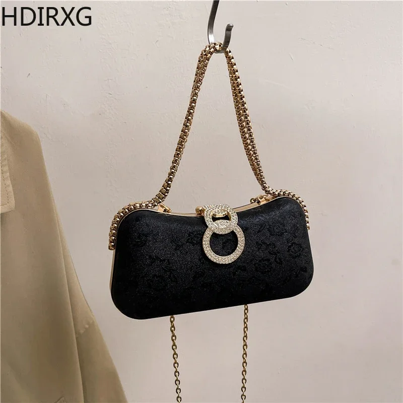 Women's Small Square Bag Shoulder Crossbody Bags Fashionable Small Fragrant Style Shining Evening Designer Woman Bags Luxury