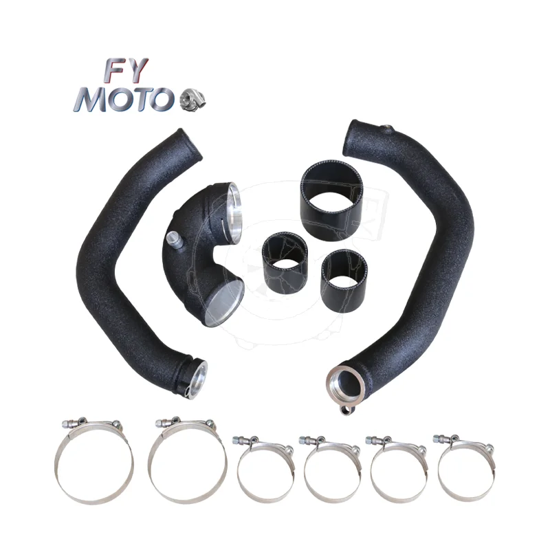 

M PERFORMANCE Charge & Boost Pipe for BMW M2 F87 M3 F80 M4 F82 S55 with J Pipe Wrinkle Paint