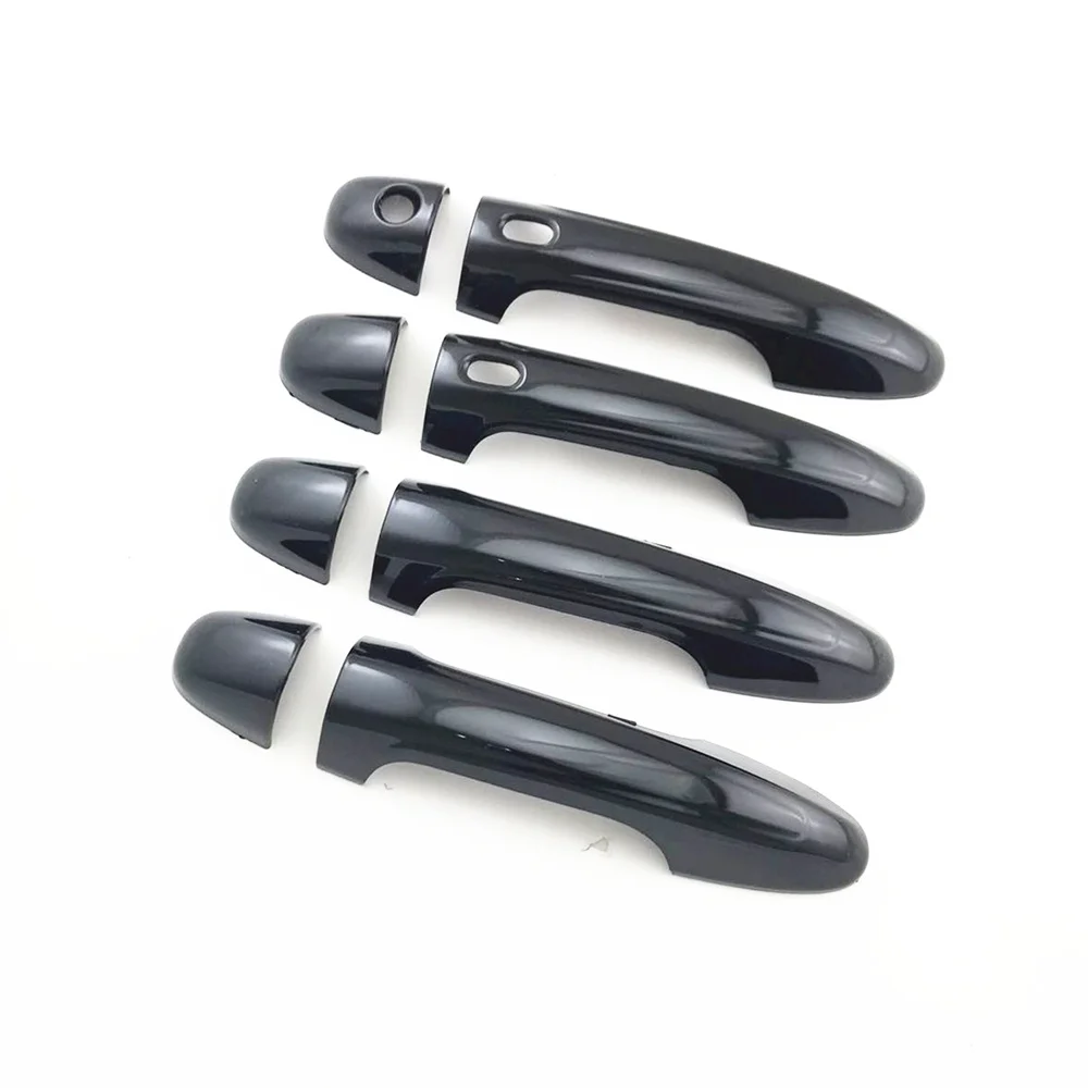 

4Pcs Bright Black Door Handle Covers 4 Doors ABS For Toyota Hilux N80 2015-2020