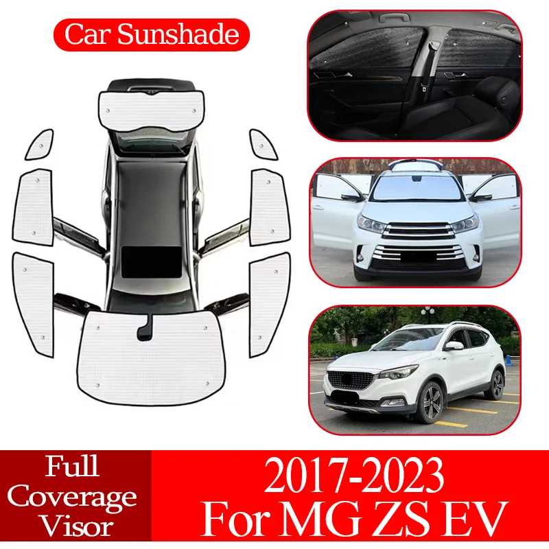 

Anti-UV Full Window Sunshade Car Coverage Sunshade Cover Protection Board Indoor Auto Accessories For MG ZS EV 2017-2022 2023