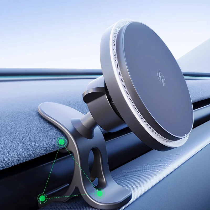 Magnetic Wireless Charger Car Holder for Tesla Model 3 Highland Fast Wireless Charging Mount Smartphone Car Charger for iPhone