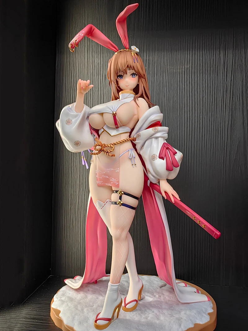 31cm Native Mataro USAMURAI Anime Girl Figure Snow Rabbit Warrior-chan Action Figure Little Demon Lilith Figurine Model Toys