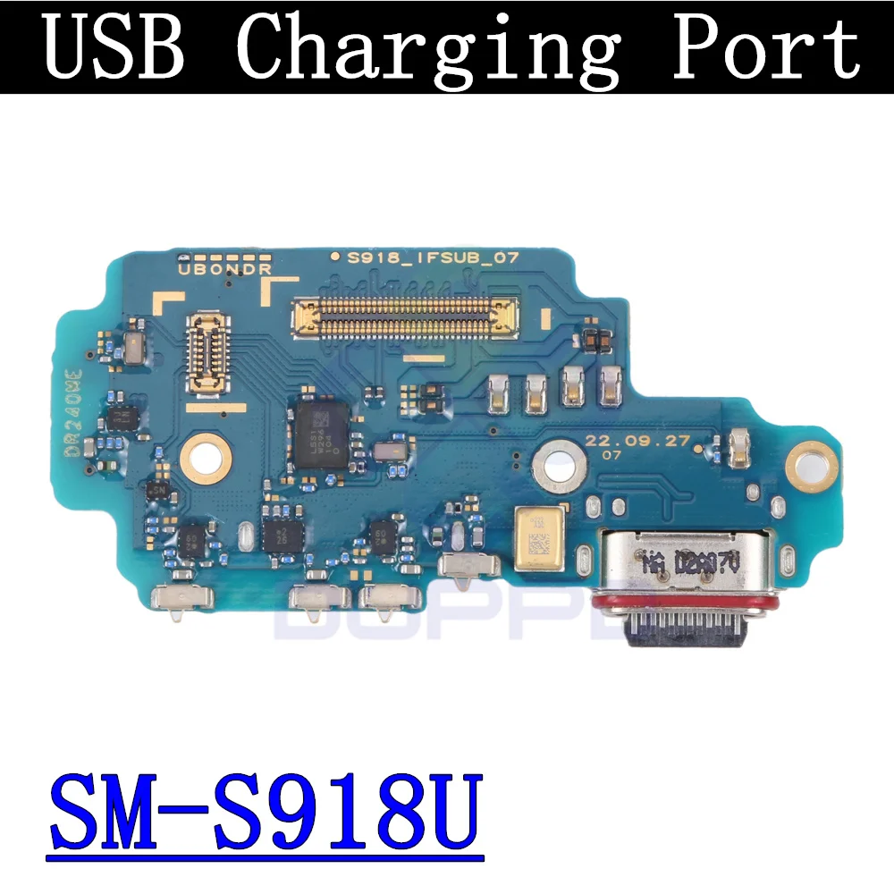 Top Ear Loud Speaker SIM Card Charging Port Board For Samsung S23 Ultra 5G Power Volume Signal Antenna LCD Motherboard Main Flex