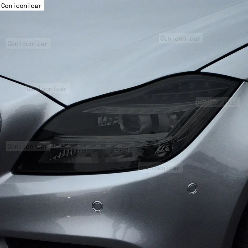 سيارة العلوي طبقة رقيقة واقية الضوء الخلفي ملصق أسود شفاف لمرسيدس بنز CLS الفئة W218 C257 AMG 2012-2023 PPF #4