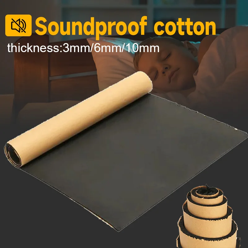 Car Sound Absorbing Panel Sound Pads Flame Retardant Proofing Deadener Engine Noise Sound Insulation Acoustic Foam Cotton