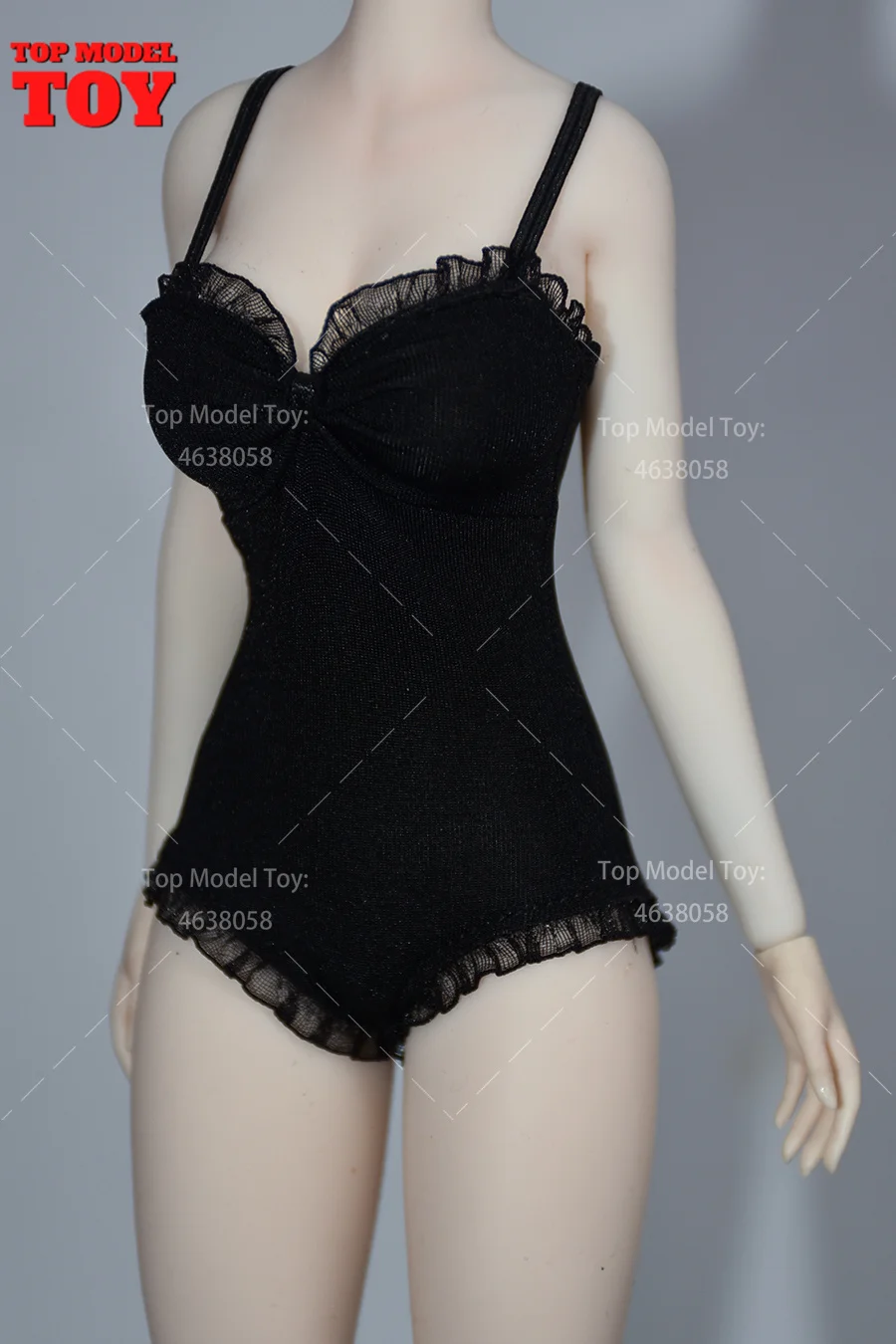 Traje de baño con banda de goma de seda de hielo a escala 1/6, vestido, ropa, modelo accesorio para muñecas de cuerpo de figura de acción de soldado femenino tbleague de 12"