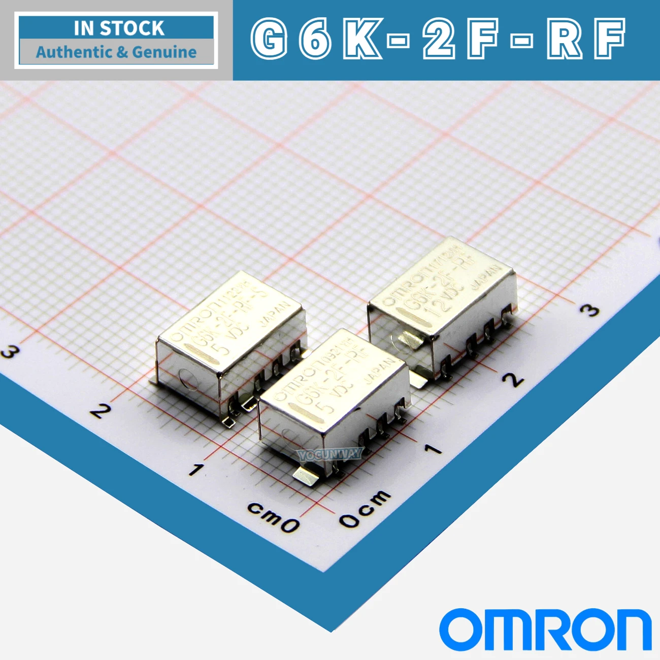 New Authentic Original Japan OMRON Single Relay G6K-2F-Y-3V 2G 2F 4.5V 5VDC12VDC 24VDC RF 8PIN 1A