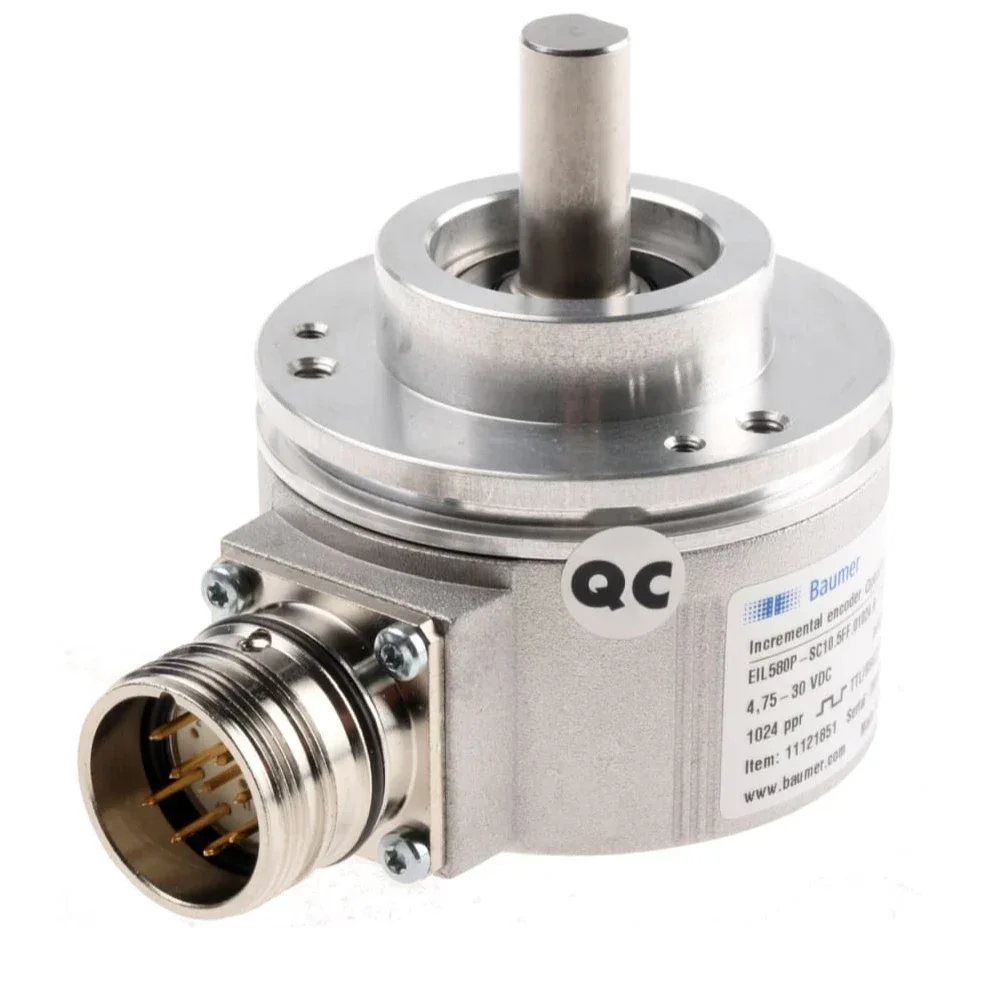 EIL580P-SC10.5FF.01024.B Baumer Incremental Encoder Clamping Flange Mount TTL/HTL 12000rpm Maximum RPM Encoder