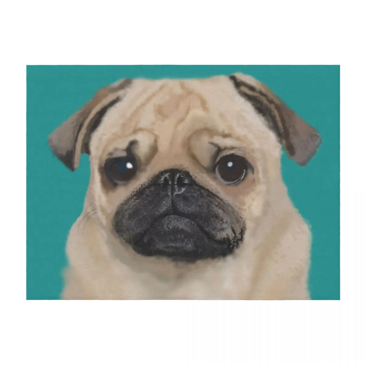 

Pug Throw Blanket Large wednesday Flannel Comforter Blankets