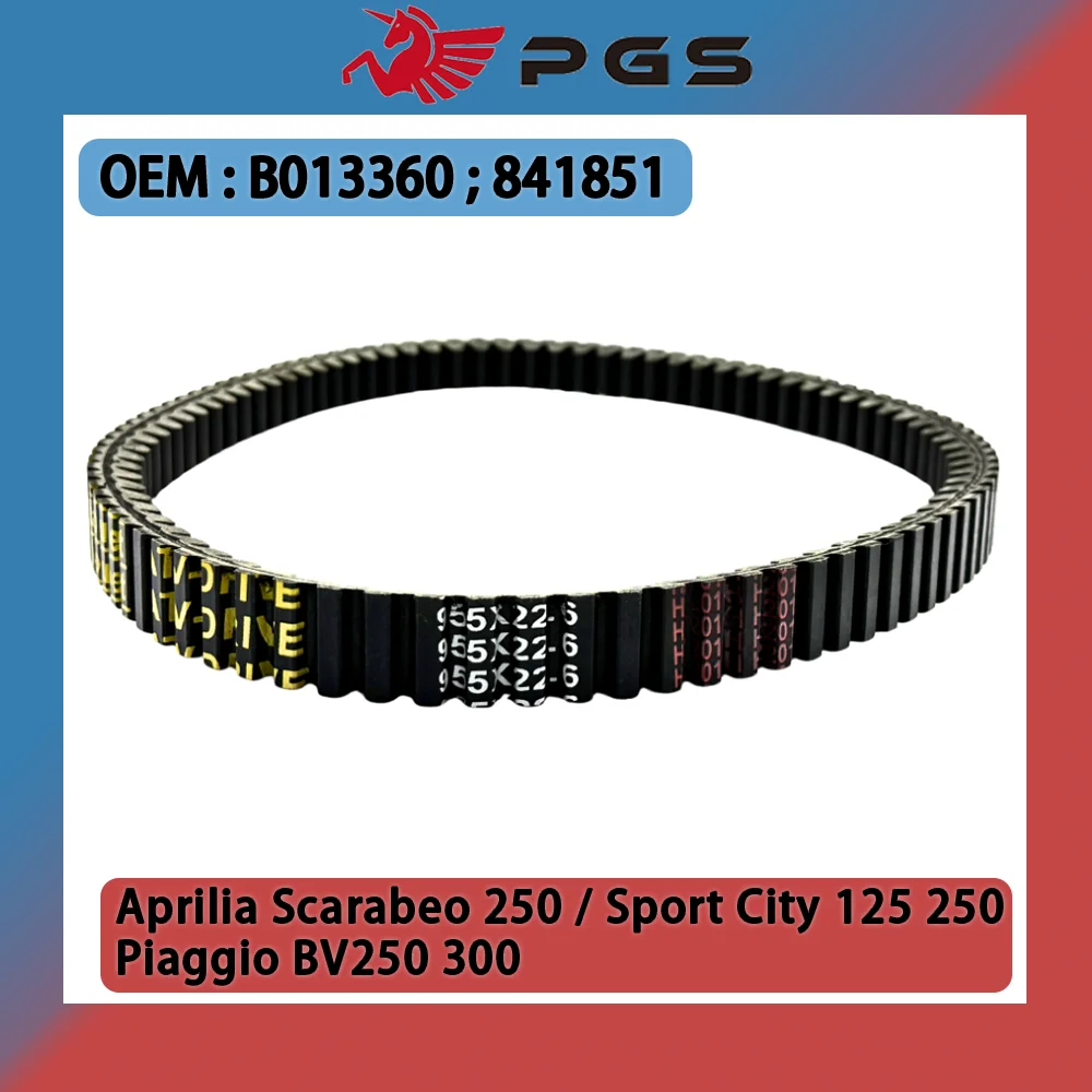 

Motorcycle Drive Belt For Piaggio Beverly 300 Sportcity Cube 250 300 B013360 Transfer DriveBelt