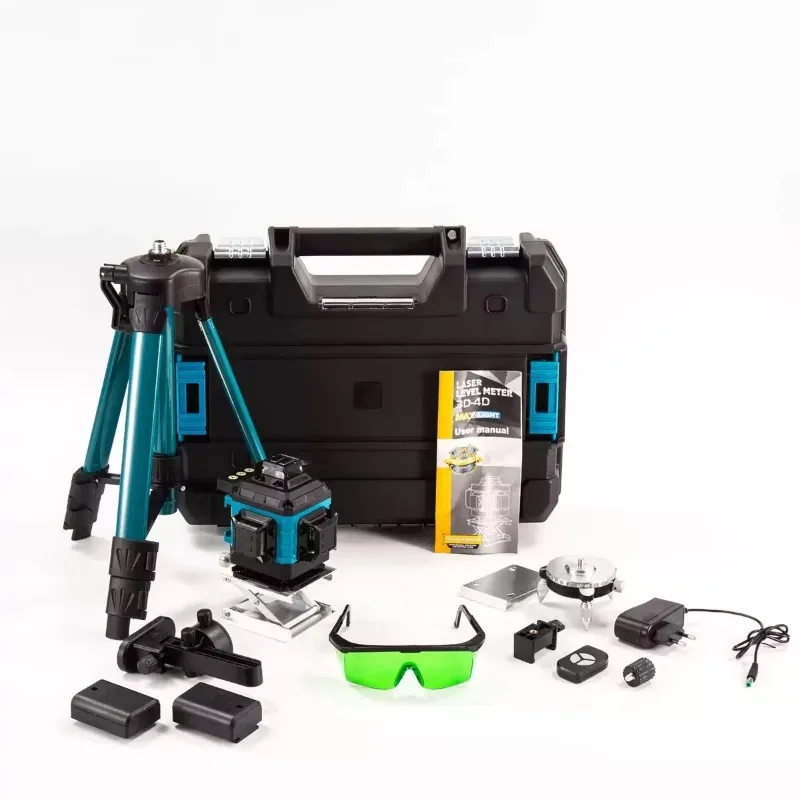 Industrial Grade Digital 16 Green Dot Cross Line Self-Leveling Level 360 Rotate for Outdoor Use