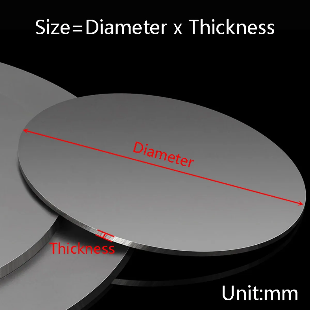 A3 Iron Round Plate 50mm-300mm Steel Disc Ultra-thin 0.3mm-3mm Thickness Corrosion-resistant Metal Circular Sheet