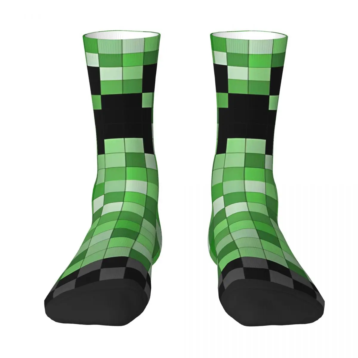 Creeper Stockings Couple Green Camouflage Socks Soft Funny Socks Autumn Running Anti Skid Custom Socks Birthday Gift