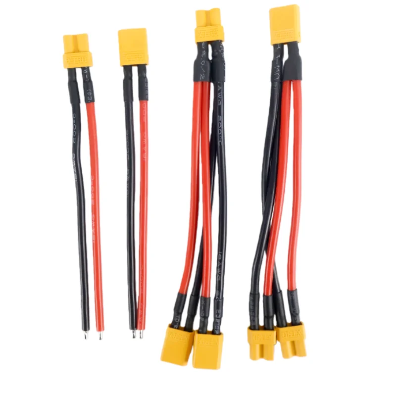 XT30 Harness Parallel Battery Connector Cable Dual Extension Y Splitter Silicone Wire For Rc DIY Quadcopte Fixed Wing Model