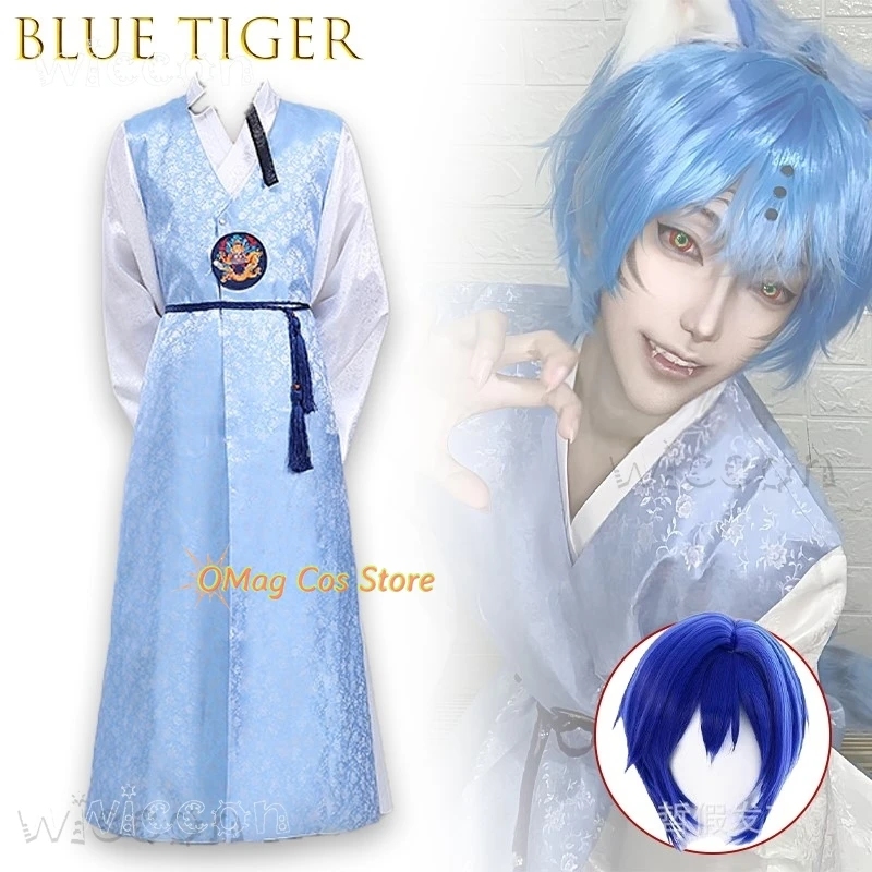 

Disfraz Demonters Derpy Blue Tiger плюшевая повязка на голову с ушками животных тигровые уши хвост комплект реквизит для косплея сексуальный косплей женщина