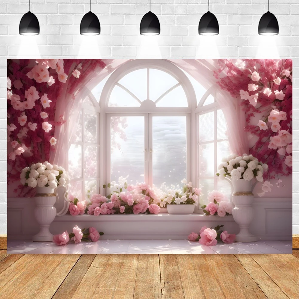 February 14 Love Heart Valentine's Day Backdrops For Photography Bride Shower Wedding Party Decor Photo Photographic Backgrounds