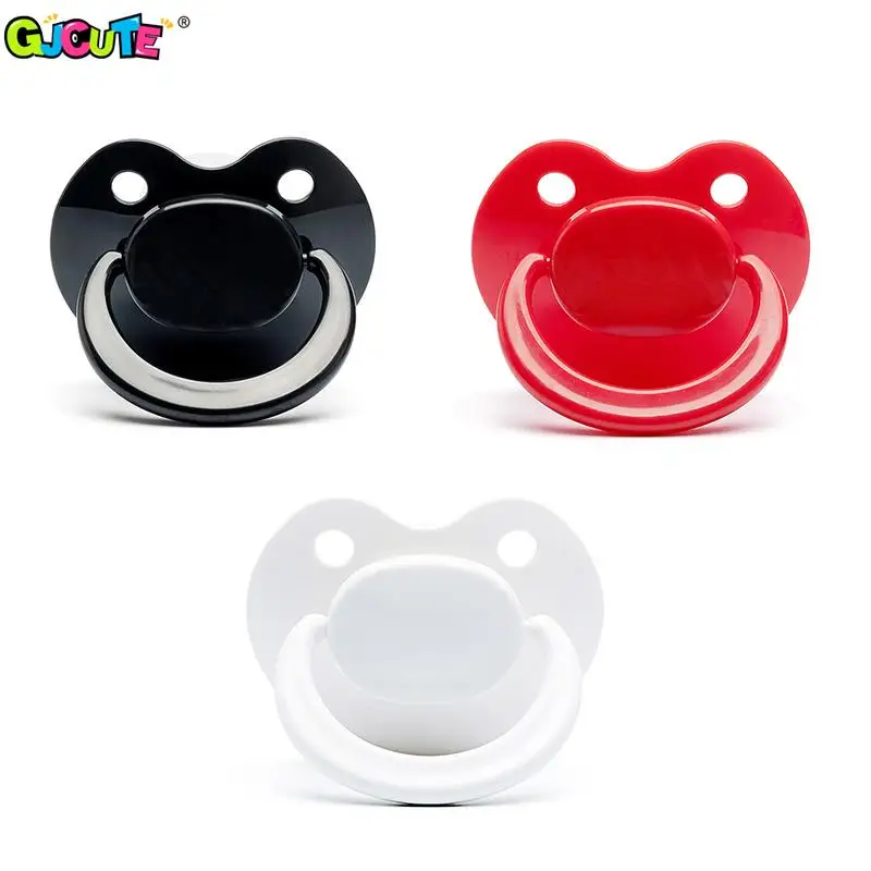 Large Pacifier Adult Baby Pacifier Big Size Silicone Adult Nipple Rainbow For Adult Cute Baby Girl Boy Funny Parent-child Toys