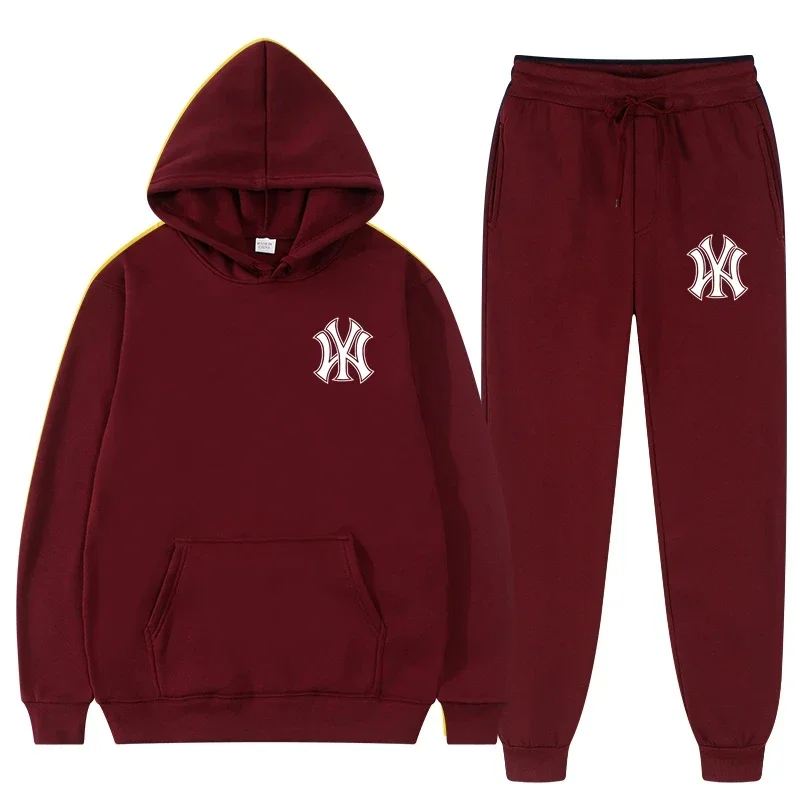 Men's suit Men's and women's sweatshirt and sweatpants suit Two piece sweatshirt men's and women's clothing 2024