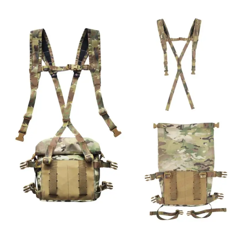Tactical SS Style LBV Chest Rig Expansion Bag Kit for 34A Tactical Chest Hanger Magazine Pouch Outdoor Hunting Waist bag