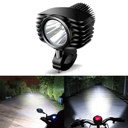 1PC 12-72V LED Motorcycle Spotlights Headlight 18W 2800Lm Moto Bike Fog DRLs Headlamp 4x4 Offroad Work Drive Spot Lights White