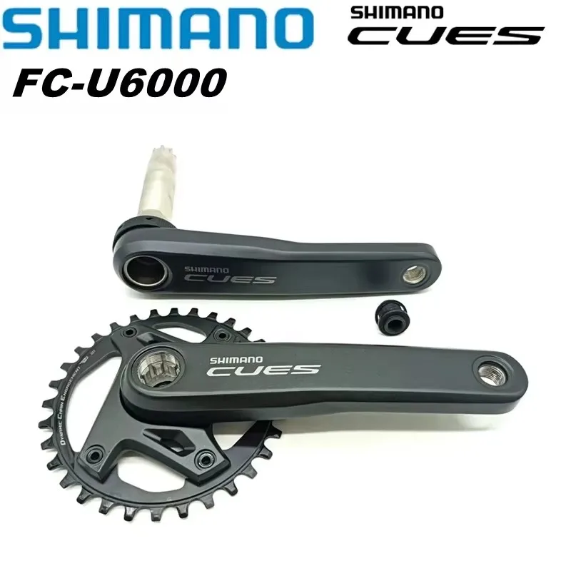 SHIMANO CUES U6000 Series 10-speed 2-PIECE CRANKSET FC-U6000-1 1x11/10/9-speed Original parts