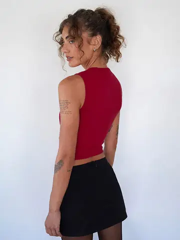 8 best sales röd halternecktopp - №6