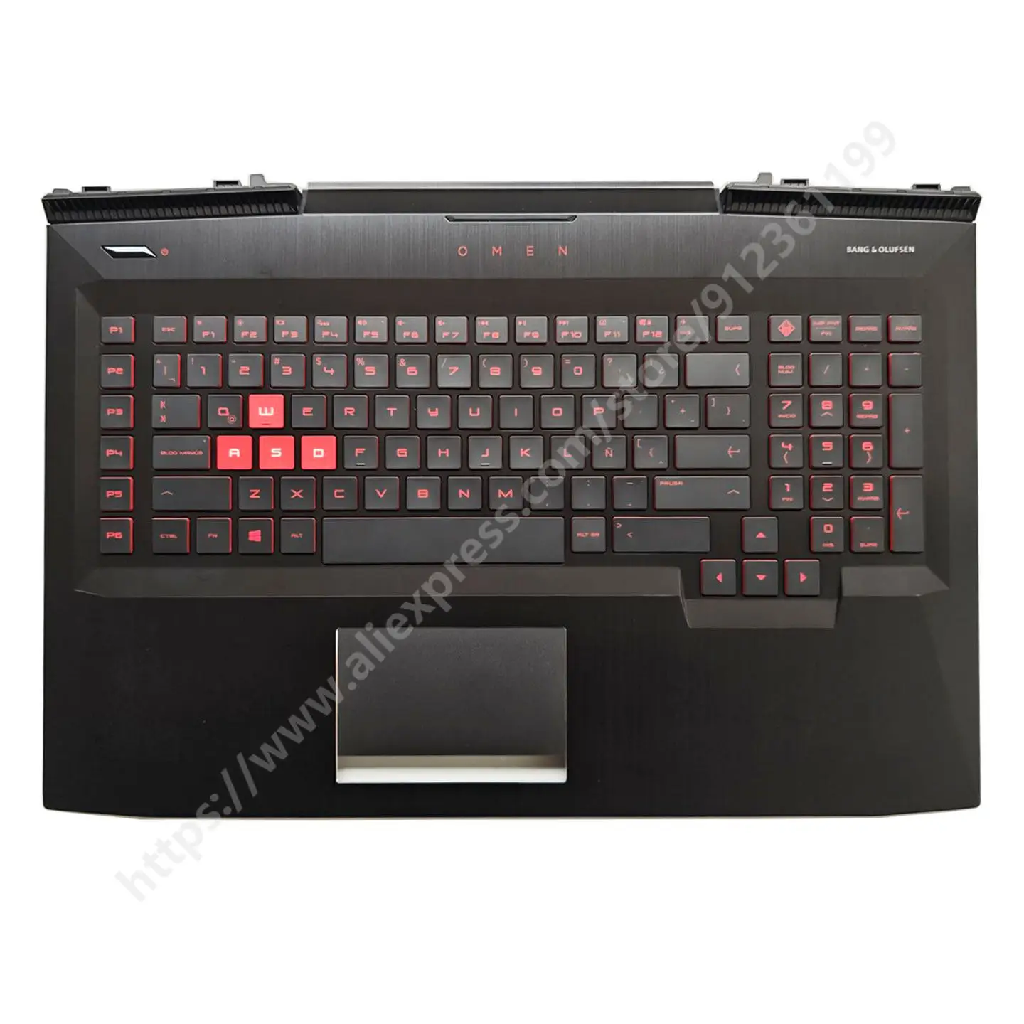 For OMEN 17-AN TPN-Q195 Original New LA Keyboard Laptop Palmrest Backlight Replacement Keyboard Without optical drive slot