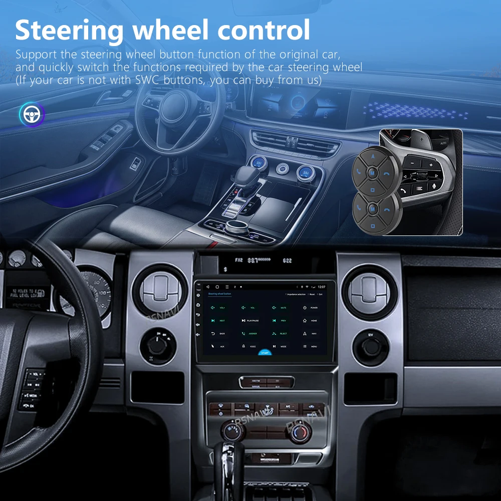 أندرويد 15 لفورد F150 P415 رابتور 2008 - 2014 E53 X5 M5 وحدة رأس ستيريو مشغل Autoradio Carplay راديو السيارات الوسائط المتعددة