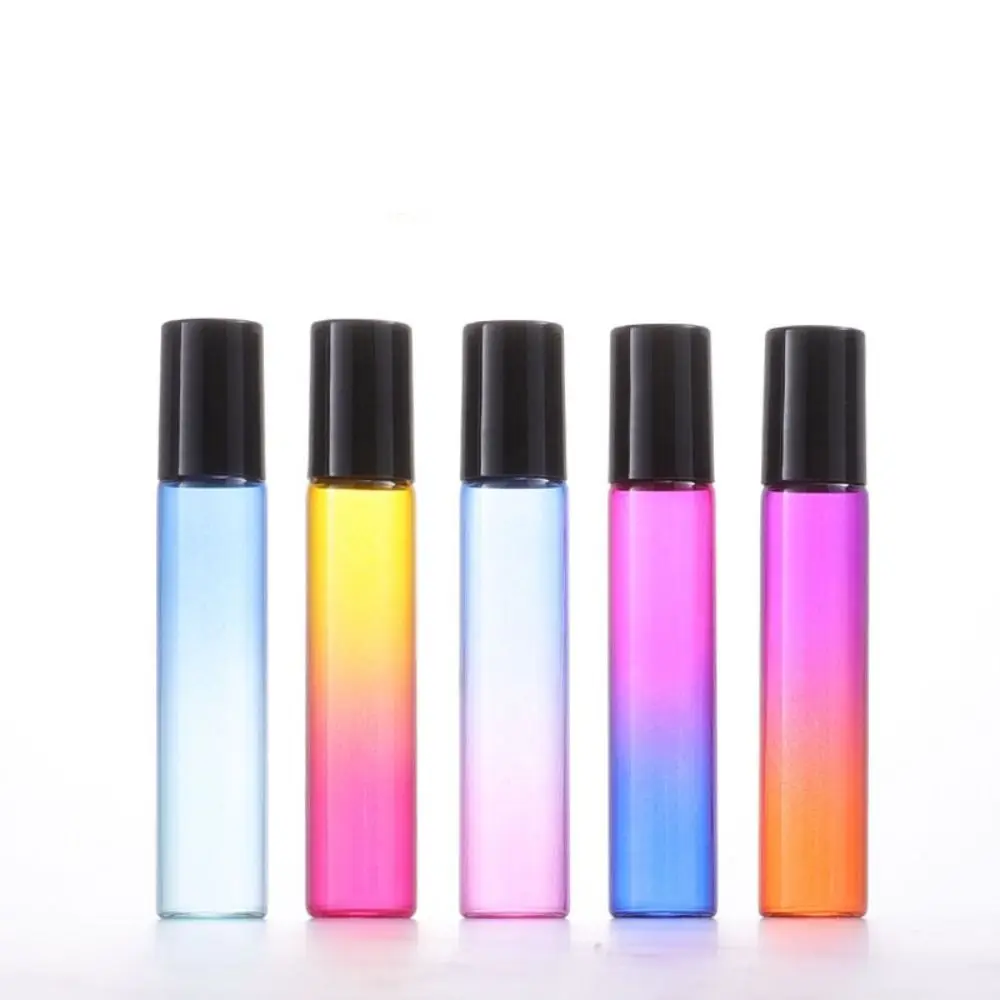 10ml Filling Perfume Bottle Refillable Bottle Colorful Liquid Sample Portable Empty Bottle Gradient Color Rainbow