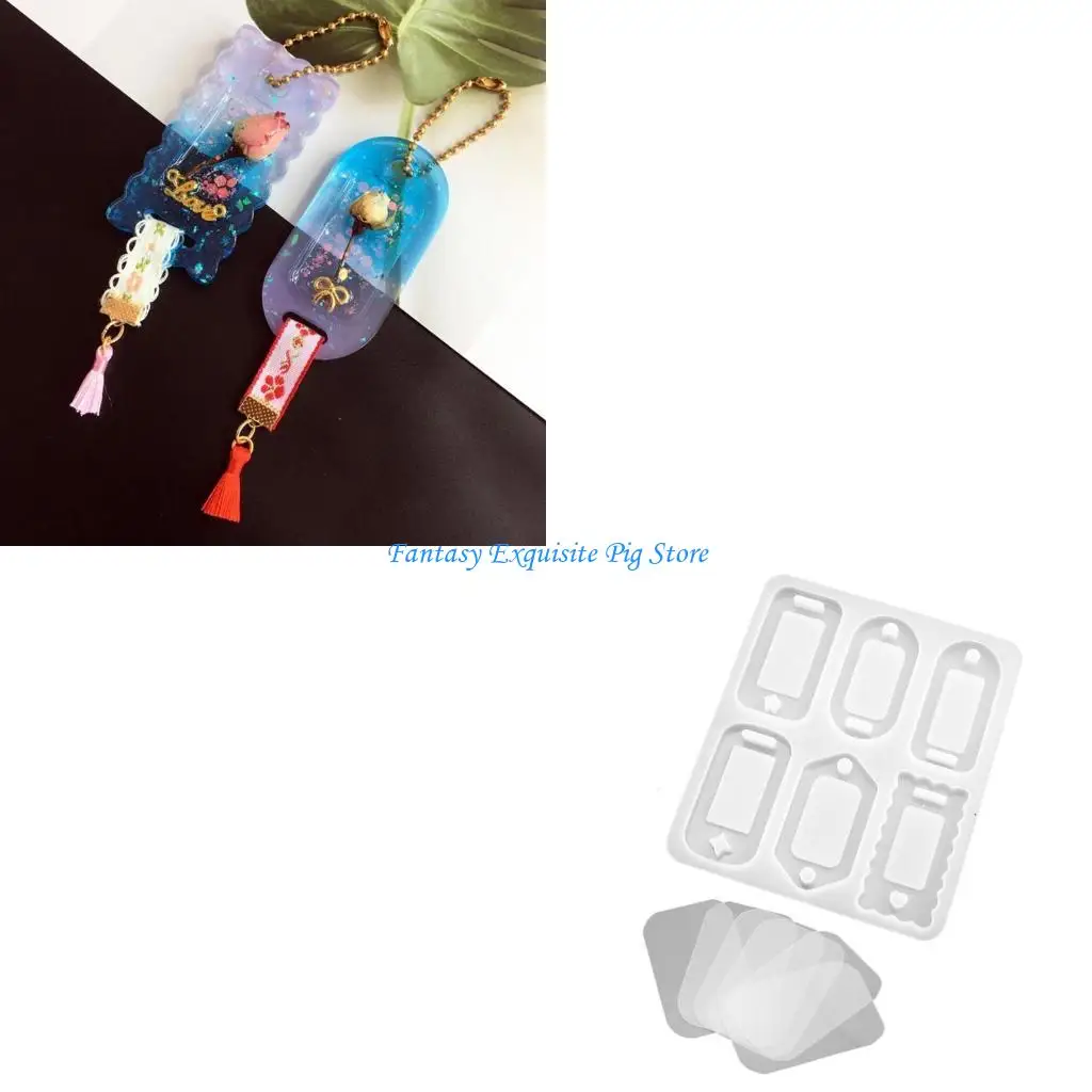 

Geometry Ornament Silicone Mold Keyring Pendant Handmade Decoration Mold for Valentine's Day Birthday Gift