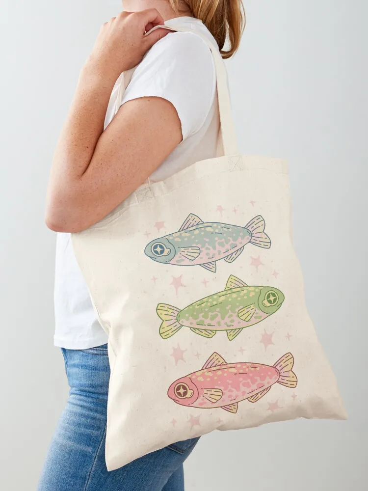 

Sad Fish Trio Tote Bag shopping cart bags cute pouch bag shopping bag canvas tote bags