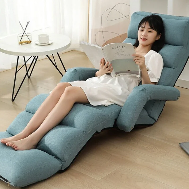 Lazy Sofa Tatami Foldable Washable Floor Sofa Bay Window Leisure Recliner Simple Single Lunch Break Bed