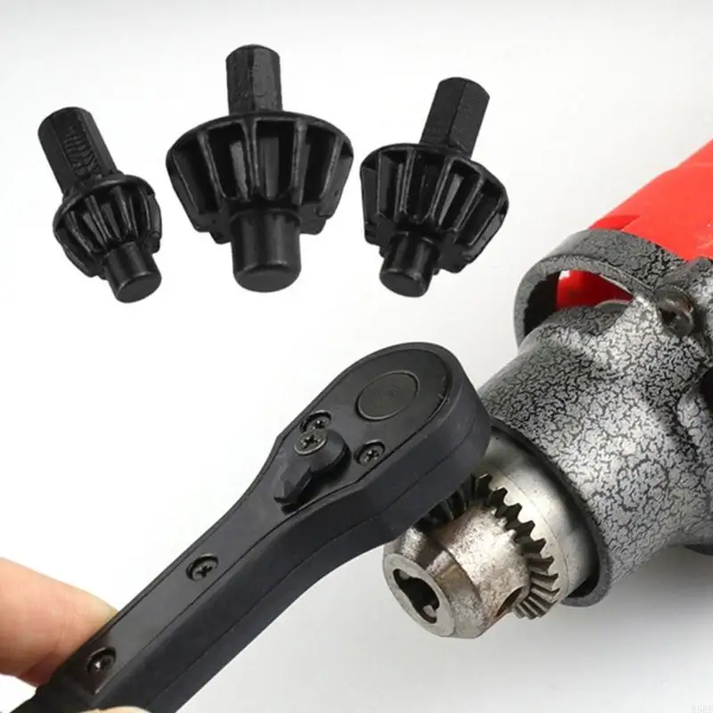 

E5BE 2 in 1 Drill Chuck Wrench Drill Chuck Ratchet Spanner Universal Chuck Replacement Tool for Electric Drills