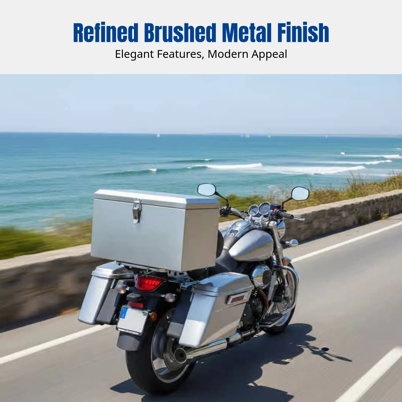 

Универсальный утолщенный кофр из нержавеющей стали для мотоцикла, водонепроницаемый большой кейс для инструментов, съемный для электровелосипеда