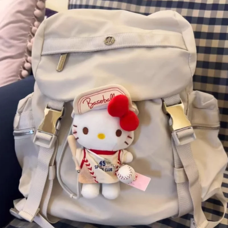 Kitty Sweet Cool Motorcycle Driver Tennisspeler Leuke Hello Kitty Rugzak Mobiele hanger Sleutelhanger Pop Knuffels Verjaardagscadeau