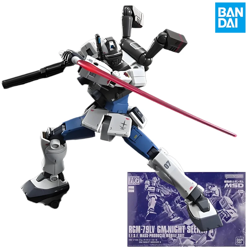 

Bandai Genuine RGM-79LV GM NIGHT SEEKER II HG Gundam Anime Action Figure Collectible Assembly Model Toys Ornaments Gift Children