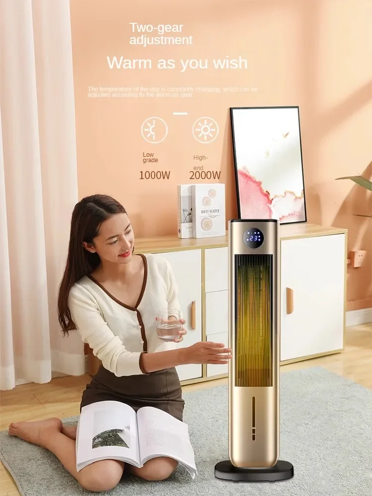 مروحة تكييف هواء رأسية ، مزدوجة الغرض ، موفرة للطاقة ، تسخين سريع ، هواء بارد ودافئ ، V