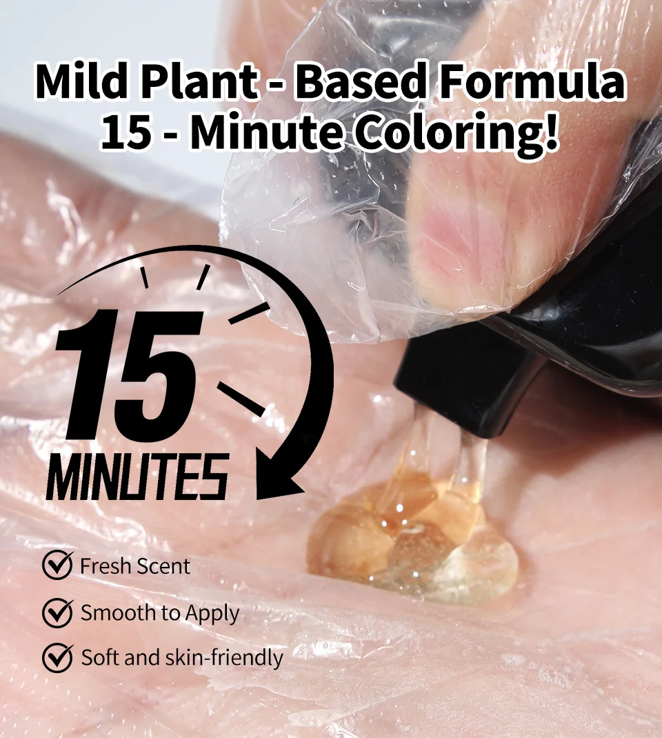 Hair Dye Coloring Shampoo 5 In 1 Men Beard Dye Shampoo Natural Cover Gray Hair Color Shampoo Instant Dye Hair Dyeing Shampoo